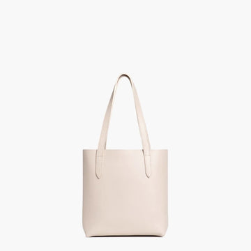 Full-Grain Leather Open Top Daily Tote Bag