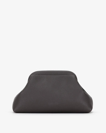Pebble Grain Vegan PU Soft Frame Clutch
