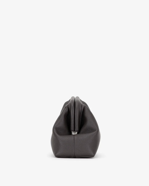 Pebble Grain Vegan PU Soft Frame Clutch